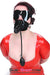 7012D      Give and Take Inflatable Latex Penis Gag with External Dildo Gags   , Sub-Shop.com Bondage and Fetish Superstore