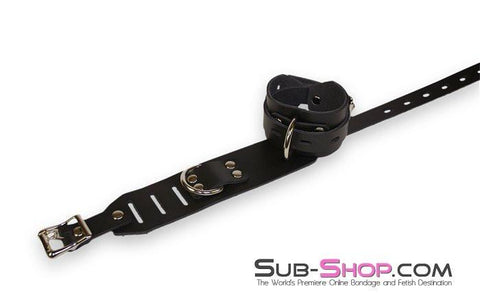 0701A      Deluxe Locking Leather Wrist Cuffs Cuffs   , Sub-Shop.com Bondage and Fetish Superstore