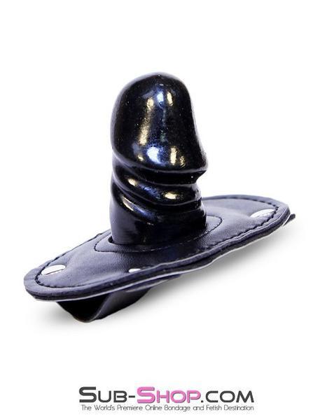 7048RC      Locking Rubber Penis Gag - MEGA Deal Black Friday Blowout   , Sub-Shop.com Bondage and Fetish Superstore