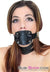 7049RC      Deep Throat 4” Long Locking Rubber Penis Gag - MEGA Deal Black Friday Blowout   , Sub-Shop.com Bondage and Fetish Superstore