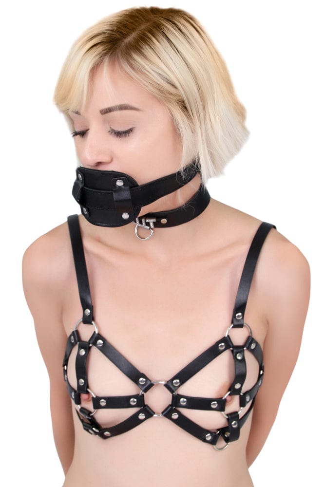 7049RC      Deep Throat 4” Long Locking Rubber Penis Gag - MEGA Deal Black Friday Blowout   , Sub-Shop.com Bondage and Fetish Superstore