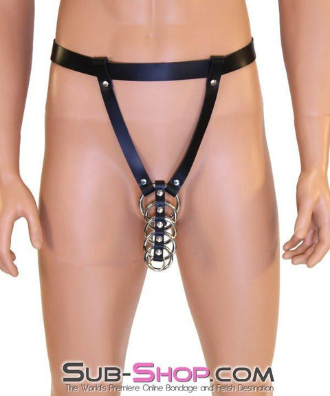 7068A      Locking 5 Ring Gates of Hell Male Chastity Belt - LAST CHANCE - Final Closeout! MEGA Deal   , Sub-Shop.com Bondage and Fetish Superstore
