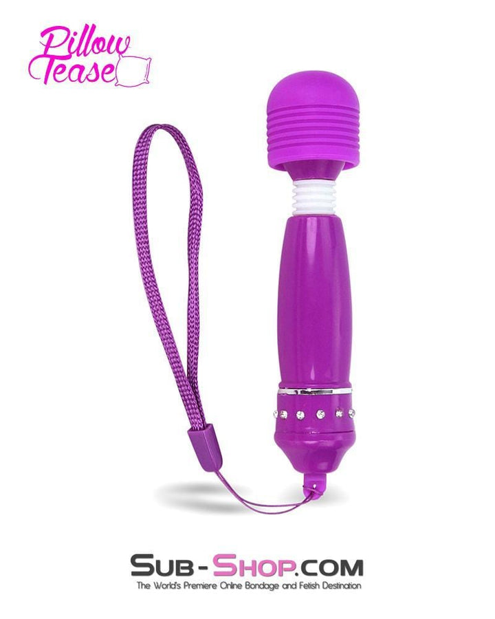 7079S      Purple Jeweled Travel Mini Vibrating Wand - LAST CHANCE - Final Closeout! MEGA Deal   , Sub-Shop.com Bondage and Fetish Superstore