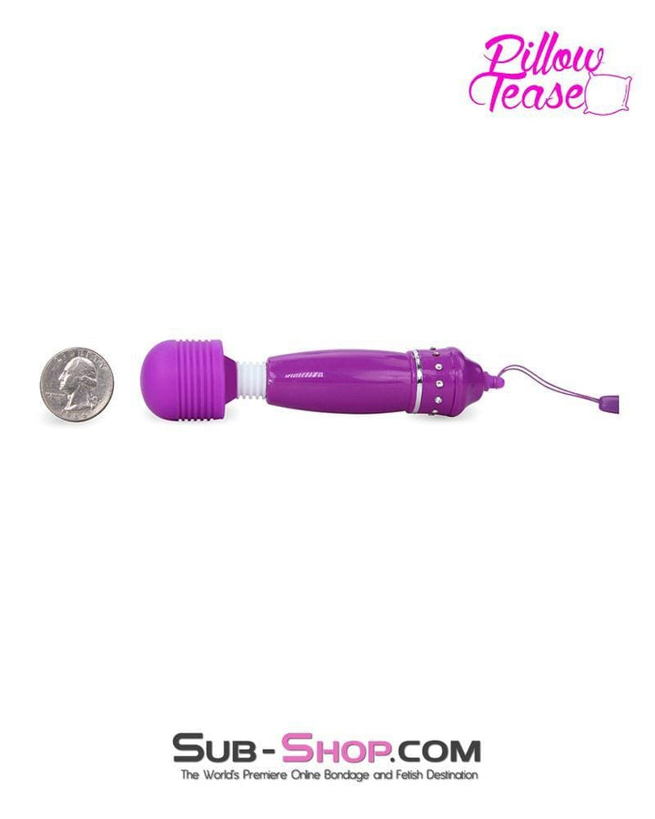 7079S      Purple Jeweled Travel Mini Vibrating Wand - LAST CHANCE - Final Closeout! MEGA Deal   , Sub-Shop.com Bondage and Fetish Superstore