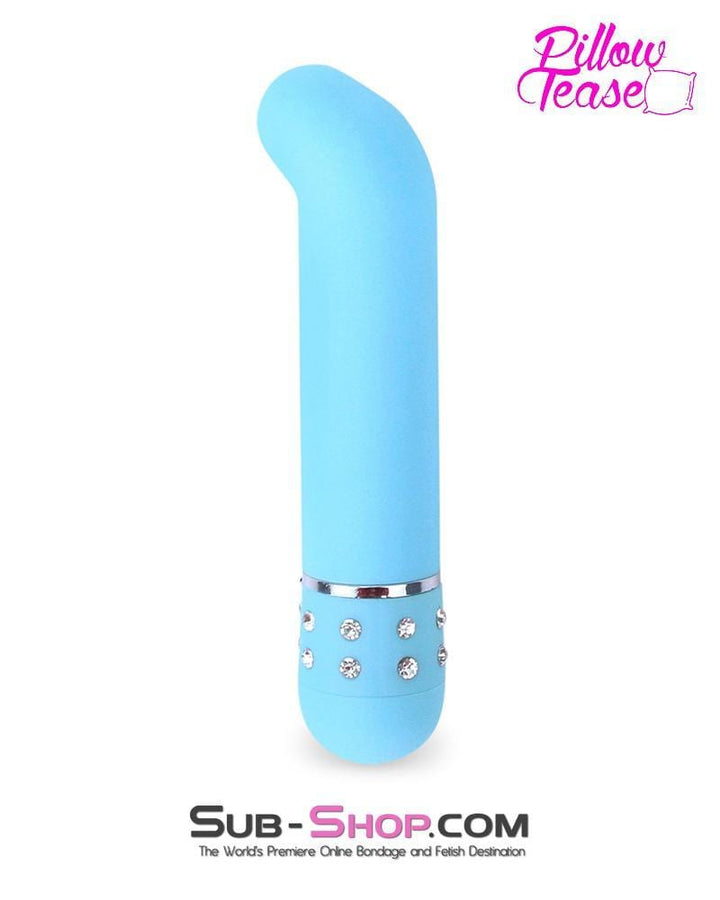 7091E      Blue Jeweled Shaped Bullet Vibrator - LAST CHANCE - Final Closeout! MEGA Deal   , Sub-Shop.com Bondage and Fetish Superstore