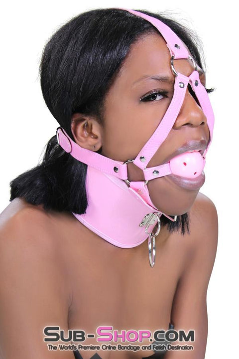 7109DL-SIS      Sissy Pink Breather Ball Gag Trainer Sissy   , Sub-Shop.com Bondage and Fetish Superstore