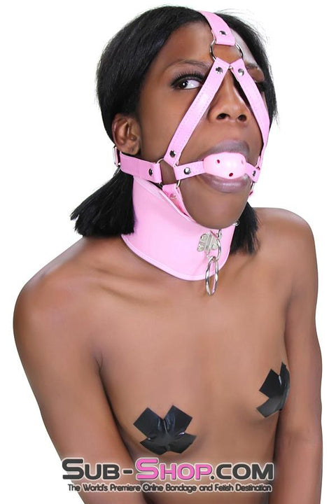 7109DL      Pink Breather Ball Gag Trainer Gags   , Sub-Shop.com Bondage and Fetish Superstore