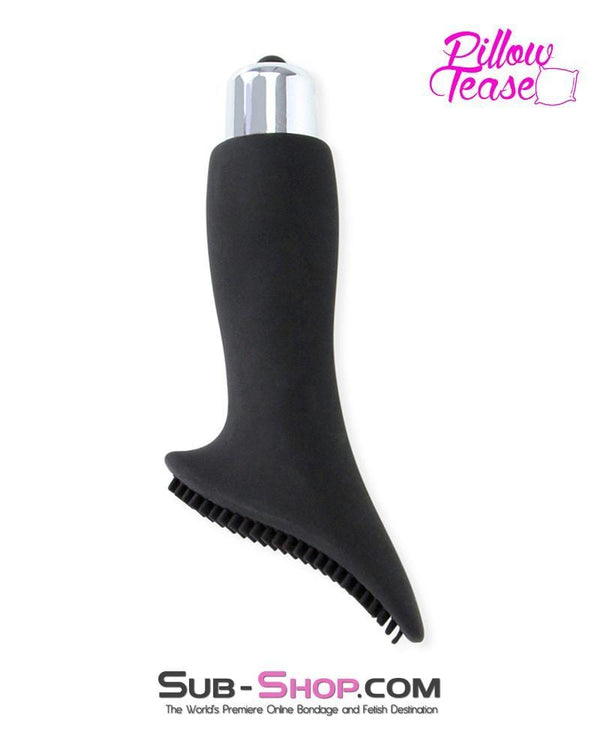 7112S      Black Silicone Clit Stimulator with Bullet - LAST CHANCE - Final Closeout! MEGA Deal   , Sub-Shop.com Bondage and Fetish Superstore