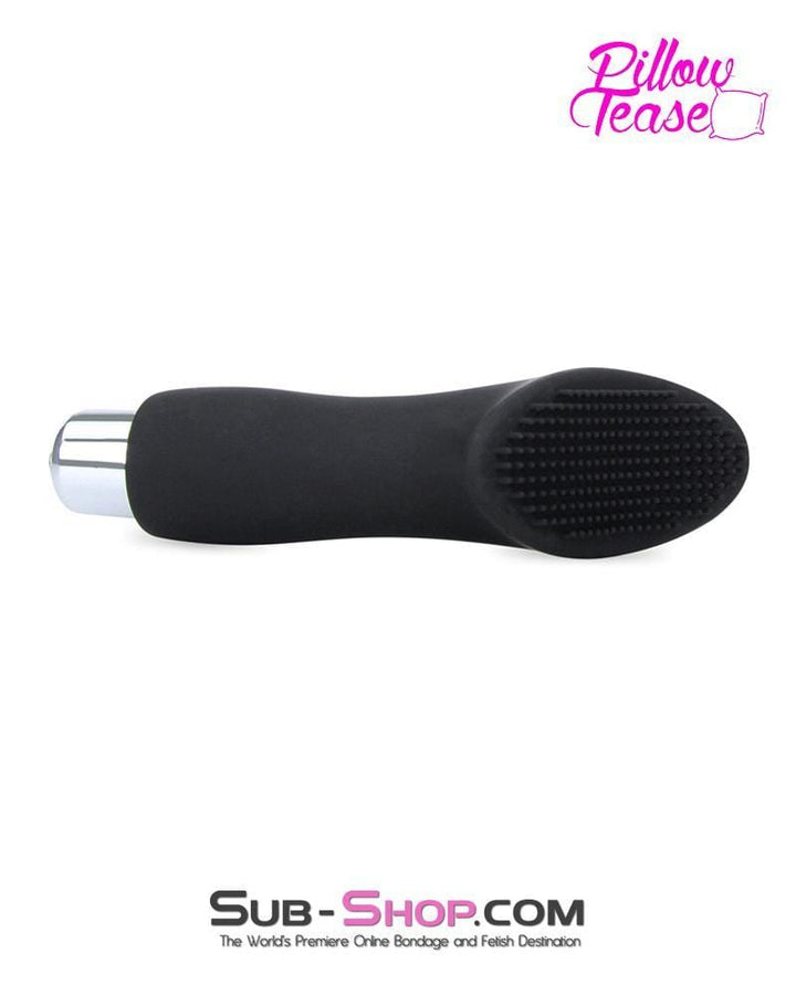 7112S      Black Silicone Clit Stimulator with Bullet - LAST CHANCE - Final Closeout! MEGA Deal   , Sub-Shop.com Bondage and Fetish Superstore