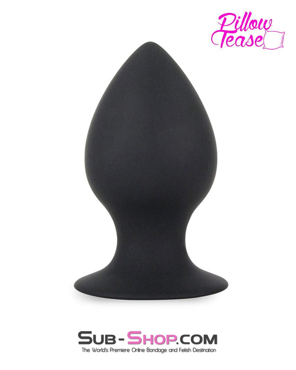 7137M      Make Me Take It BIG Black Silicone Butt Plug - LAST CHANCE - Final Closeout! MEGA Deal   , Sub-Shop.com Bondage and Fetish Superstore