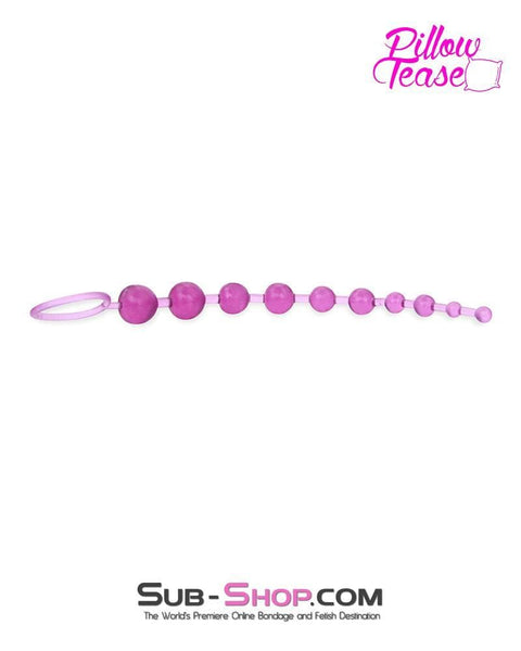7150S      10 Ball Hot Pink Silicone Anal Beads with Super Climax Pull Ring - LAST CHANCE - Final Closeout! MEGA Deal   , Sub-Shop.com Bondage and Fetish Superstore