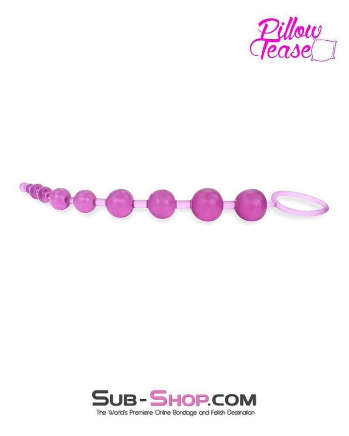 7150S      10 Ball Hot Pink Silicone Anal Beads with Super Climax Pull Ring - LAST CHANCE - Final Closeout! MEGA Deal   , Sub-Shop.com Bondage and Fetish Superstore