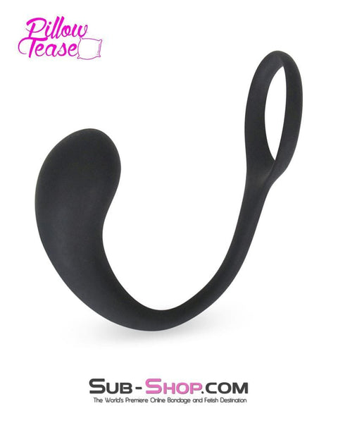7152S      P-Spot Silicone Butt Plug with Cock Ring - LAST CHANCE - Final Closeout! MEGA Deal   , Sub-Shop.com Bondage and Fetish Superstore