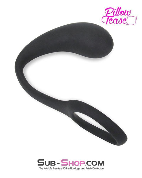 7152S      P-Spot Silicone Butt Plug with Cock Ring - LAST CHANCE - Final Closeout! MEGA Deal   , Sub-Shop.com Bondage and Fetish Superstore