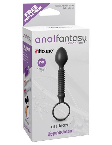 7159P      Ass Teazer Beginner’s Silicone Ribbed Pull Ring Anal Plug - LAST CHANCE - Final Closeout! MEGA Deal   , Sub-Shop.com Bondage and Fetish Superstore