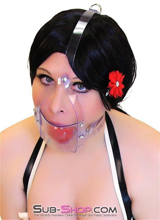 7170A      Clearly Stuffed 2” Large Ball Gag Trainer Gags   , Sub-Shop.com Bondage and Fetish Superstore