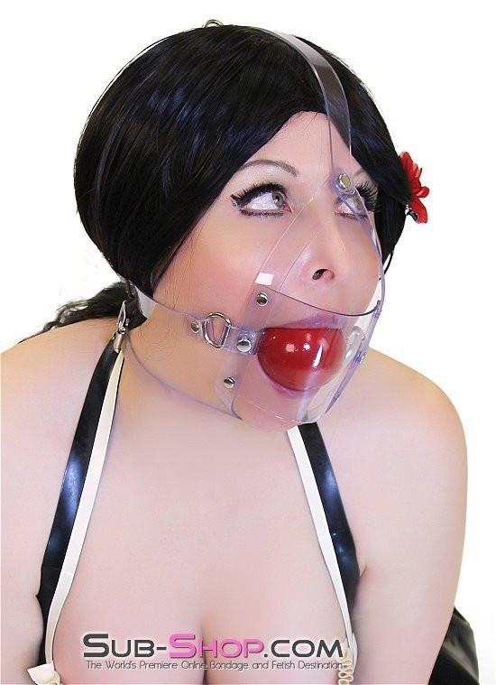 7170A      Clearly Stuffed 2” Large Ball Gag Trainer Gags   , Sub-Shop.com Bondage and Fetish Superstore