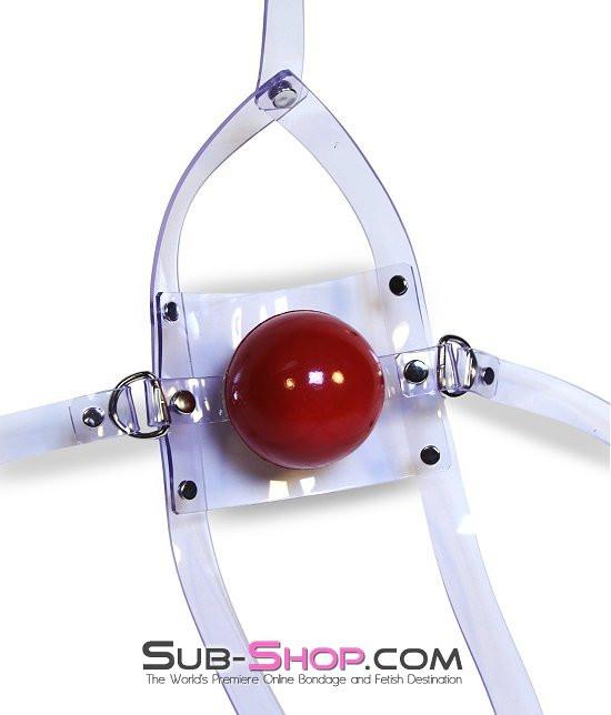 7170A      Clearly Stuffed 2” Large Ball Gag Trainer Gags   , Sub-Shop.com Bondage and Fetish Superstore
