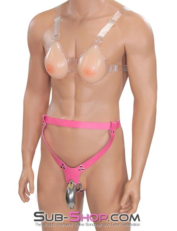 7179AE-SIS Just Like My Own Pretty Sissy Accessory Transformation A-Cup Real Feminization Sissy Humiliation Feel Breasts with Nipples Sissy , Sub-Shop.com Bondage and Fetish Superstore