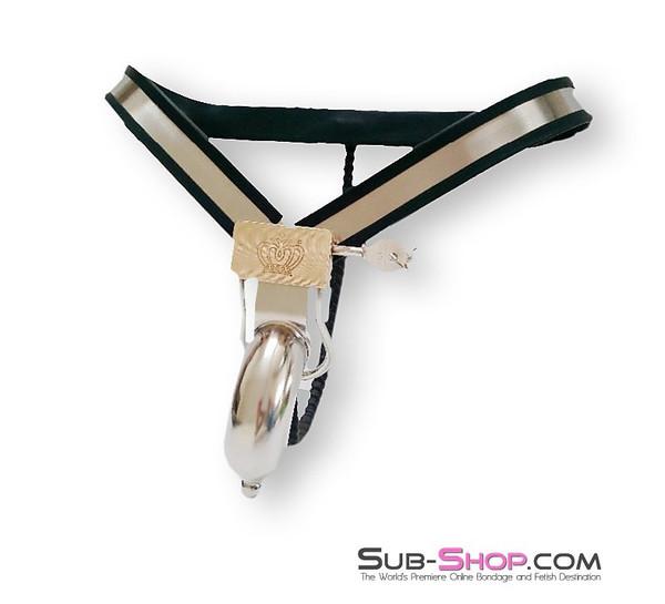 7193AR      Penitentiary Fully Locking Steel Chastity Belt Harness Set Chastity   , Sub-Shop.com Bondage and Fetish Superstore