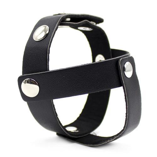 7209DL      Cock Ring Strap with T-Style Ball Divider - LAST CHANCE - Final Closeout! Black Friday Blowout   , Sub-Shop.com Bondage and Fetish Superstore