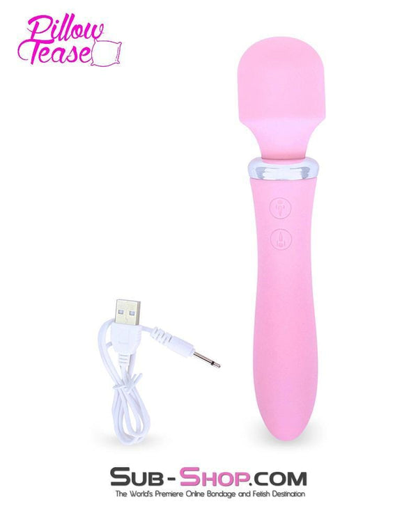 7210M      Dual Motor Cordless Rechargeable Silicone Water Resistant Princess Pink Passion Magic Vibrating Wand - LAST CHANCE - Final Closeout! MEGA Deal   , Sub-Shop.com Bondage and Fetish Superstore