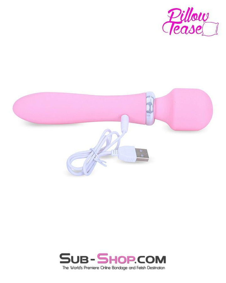 7210M      Dual Motor Cordless Rechargeable Silicone Water Resistant Princess Pink Passion Magic Vibrating Wand - LAST CHANCE - Final Closeout! MEGA Deal   , Sub-Shop.com Bondage and Fetish Superstore