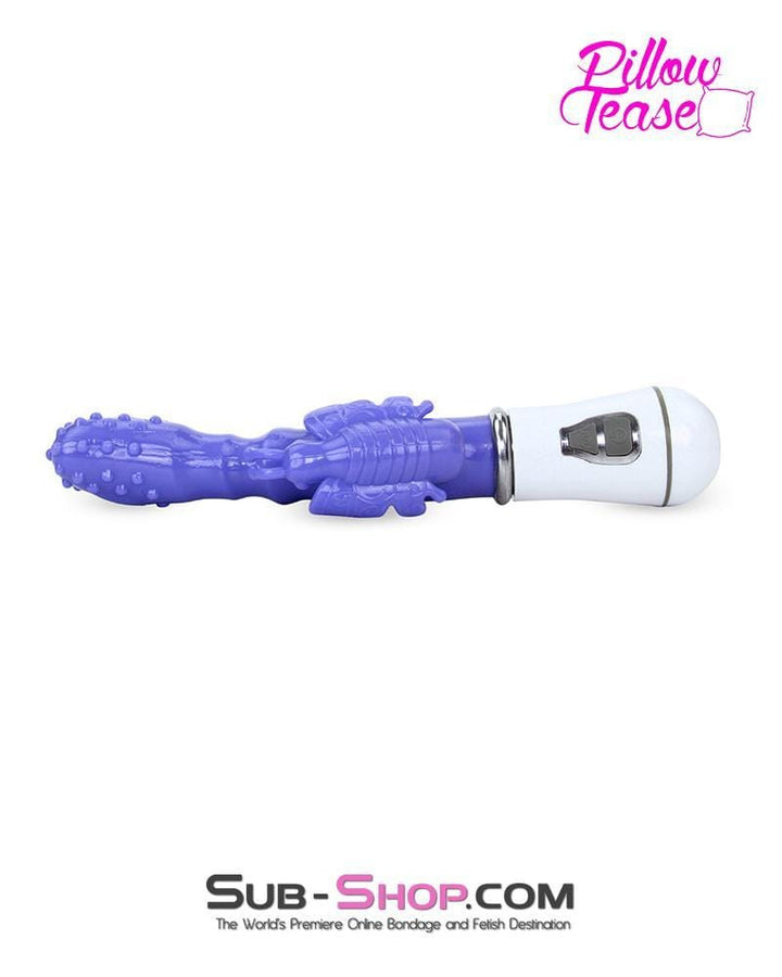 7214S      Nubby 12 Function Waterproof Soft Vibrator with Butterfly Wings Clit Stimulator Vibrators   , Sub-Shop.com Bondage and Fetish Superstore