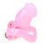 7235M      Sissy’s Clitty Leash Locking Pink Chastity with Lead Ring, Medium Base Cock Ring Size - MEGA Deal MEGA Deal   , Sub-Shop.com Bondage and Fetish Superstore