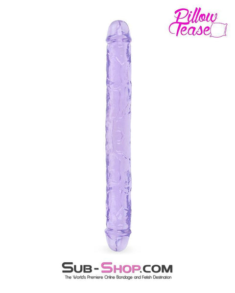 7289M      11.5" Purple Jelly Double Ended Dildo - LAST CHANCE - Final Closeout! MEGA Deal   , Sub-Shop.com Bondage and Fetish Superstore
