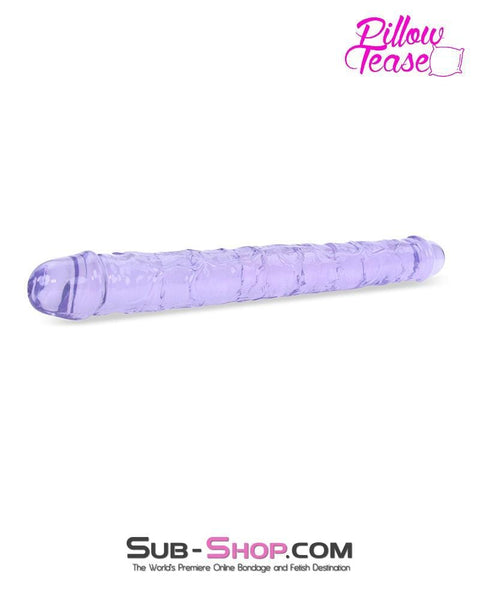 7289M      11.5" Purple Jelly Double Ended Dildo - LAST CHANCE - Final Closeout! MEGA Deal   , Sub-Shop.com Bondage and Fetish Superstore