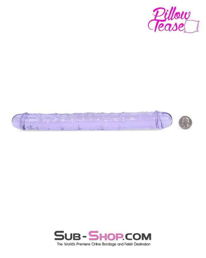 7289M      11.5" Purple Jelly Double Ended Dildo - LAST CHANCE - Final Closeout! MEGA Deal   , Sub-Shop.com Bondage and Fetish Superstore