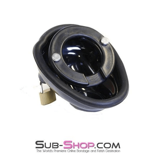 7319AR      Balls & All Black Locking Cock & Ball Chastity Cup Set Chastity   , Sub-Shop.com Bondage and Fetish Superstore