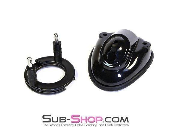 7319AR      Balls & All Black Locking Cock & Ball Chastity Cup Set Chastity   , Sub-Shop.com Bondage and Fetish Superstore
