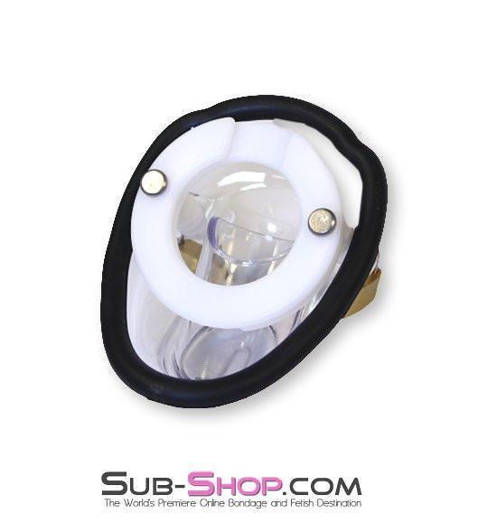 7320AR      Balls & All Clear View Locking Cock & Ball Chastity Cup Set - MEGA Deal Black Friday Blowout   , Sub-Shop.com Bondage and Fetish Superstore