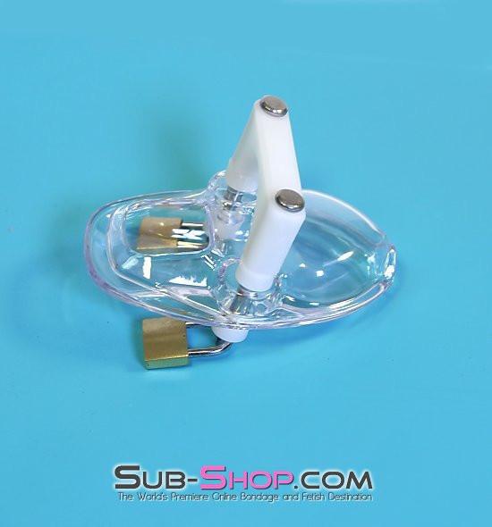 7322AR      Clearly Crushed Locking Cock and Ball Chastity Torture Set - MEGA Deal Black Friday Blowout   , Sub-Shop.com Bondage and Fetish Superstore
