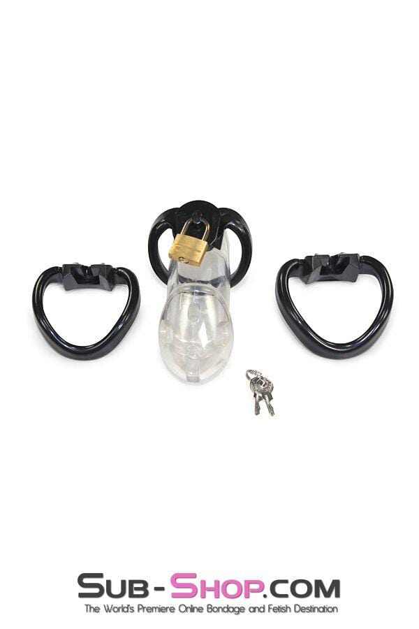 7327AR      Black Balled Locking Cock & Ball Chastity Set - MEGA Deal Black Friday Blowout   , Sub-Shop.com Bondage and Fetish Superstore