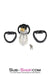 7327AR      Black Balled Locking Cock & Ball Chastity Set - MEGA Deal Black Friday Blowout   , Sub-Shop.com Bondage and Fetish Superstore