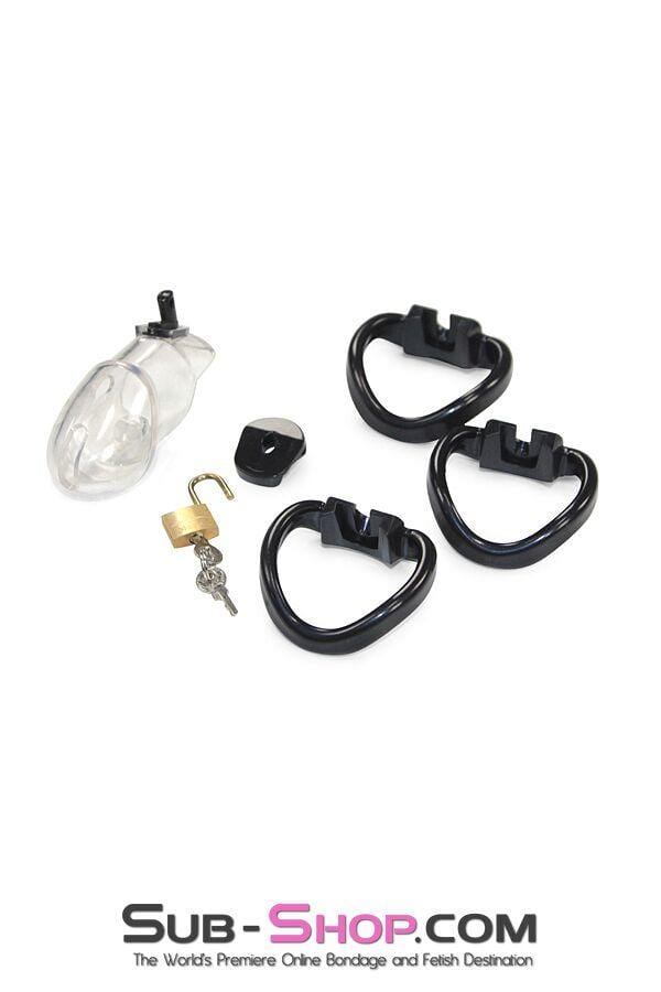 7327AR      Black Balled Locking Cock & Ball Chastity Set - MEGA Deal Black Friday Blowout   , Sub-Shop.com Bondage and Fetish Superstore