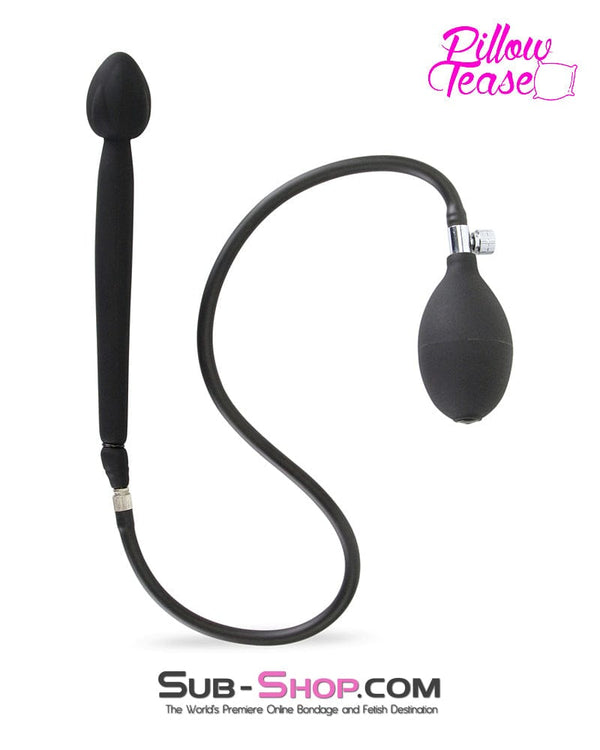 7344M      Vibro Ball Inflatable Silicone Plug with Removeable Hose Pump Butt Plug   , Sub-Shop.com Bondage and Fetish Superstore