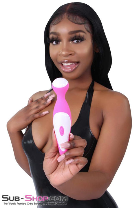 7351M      Rechargeable 7 Function Overdrive Pink Silicone Magic Wand Stimulator - LAST CHANCE - Final Closeout! MEGA Deal   , Sub-Shop.com Bondage and Fetish Superstore