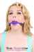 7361A      Silicone Premium Leather Strap Purple Ball Gag - LAST CHANCE - Final Closeout! MEGA Deal   , Sub-Shop.com Bondage and Fetish Superstore