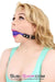 7361A      Silicone Premium Leather Strap Purple Ball Gag - LAST CHANCE - Final Closeout! MEGA Deal   , Sub-Shop.com Bondage and Fetish Superstore