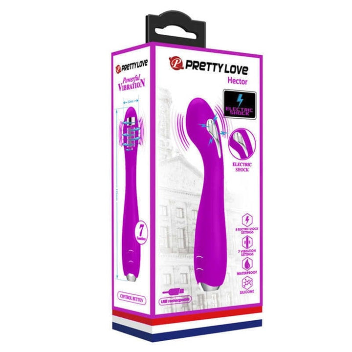 7385M      Electro Stim Rechargeable Luxe Vibrator, 7 Function Vibration + 5 Modes Electro-Stim Vibrators   , Sub-Shop.com Bondage and Fetish Superstore