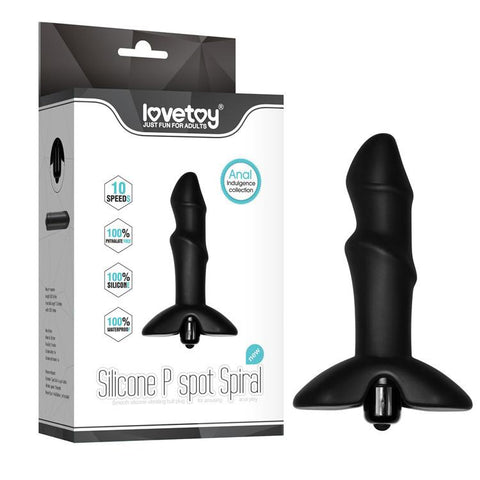 7394AC      Silicone P-Spot Spiral Prostate Stimulator Anal Toys   , Sub-Shop.com Bondage and Fetish Superstore