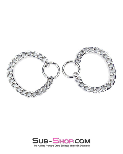 7399RS      Jeweled Chain Wrist or Ankle Cuffs Cuffs   , Sub-Shop.com Bondage and Fetish Superstore