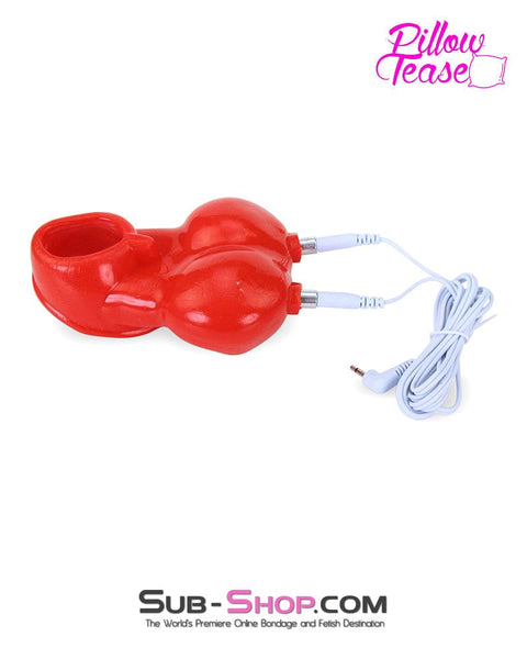 7411M      Red Sub-Shock Electro-Stim Ball Torture Cage with Cock Ring - LAST CHANCE - Final Closeout! MEGA Deal   , Sub-Shop.com Bondage and Fetish Superstore