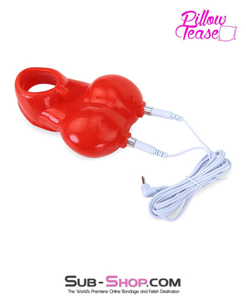 7411M      Red Sub-Shock Electro-Stim Ball Torture Cage with Cock Ring - LAST CHANCE - Final Closeout! MEGA Deal   , Sub-Shop.com Bondage and Fetish Superstore
