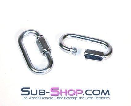 0765A    Pair of Quick Links Bondage Cuffs Connection Links Hardware   , Sub-Shop.com Bondage and Fetish Superstore