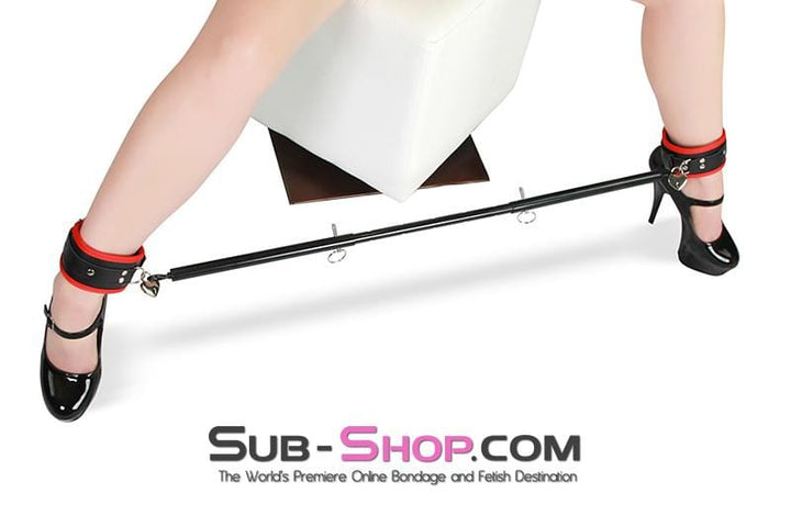 7711HS     Adjustable Bondage Spreader Bar, Black Spreader Bar   , Sub-Shop.com Bondage and Fetish Superstore
